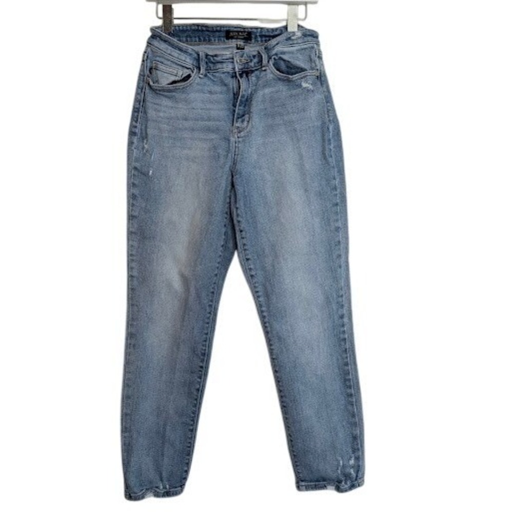 Judy Blue Womens Size 29 JB82590 High Waist Destroy & Back Hem Dart Slim Fit